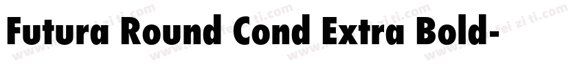 Futura Round Cond Extra Bold字体转换
